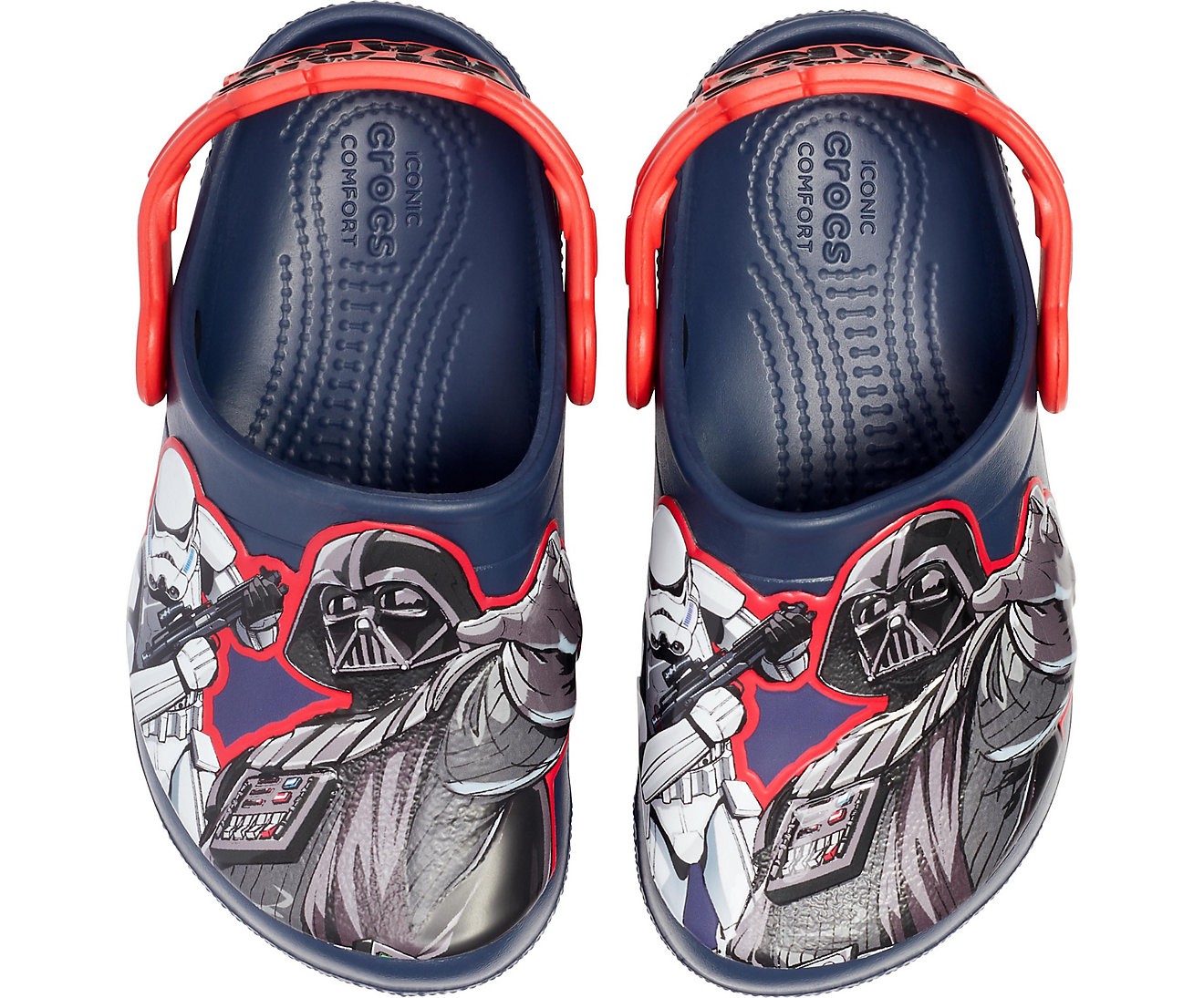 Saboti Crocs Fun Lab Star Wars Dark Side Clog Albastru - Navy - imagine 5
